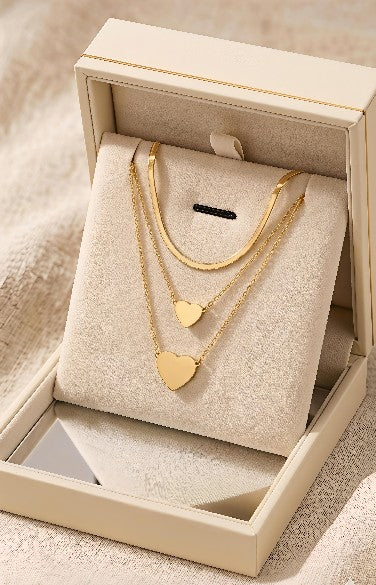 Tavisi Jewelry 316L surgical stainless steel anti tarnish layered chains for women | premium chain collection