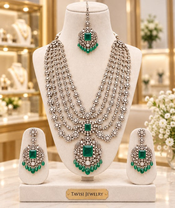 Tavisi premium AD CZ bridal jewellery collection for weddings