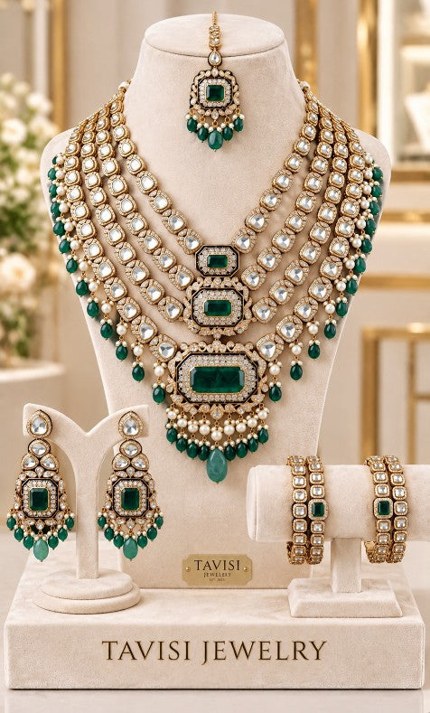 Tavisi premium kundan bridal jewellery collection for weddings