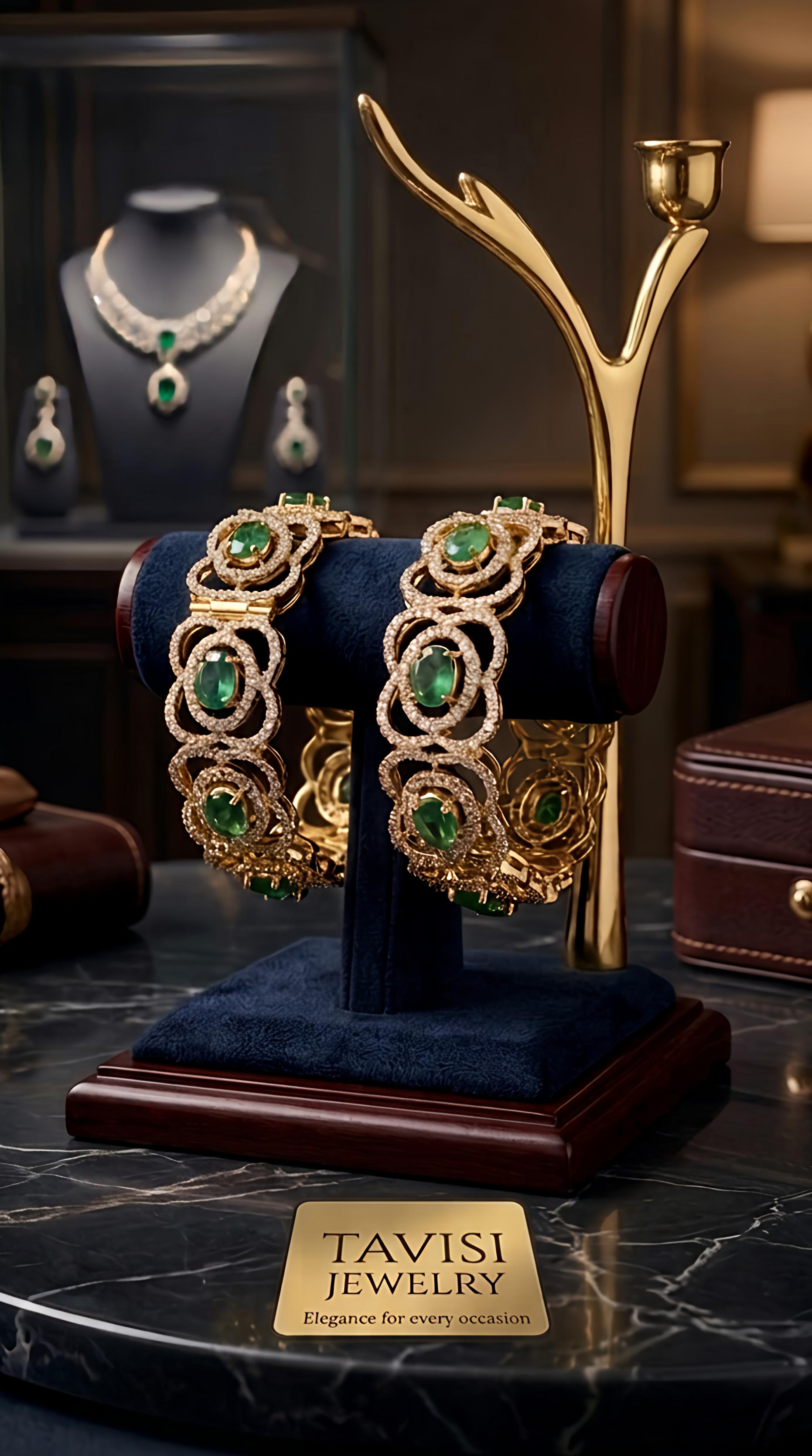 Tavisi premium AD CZ bangles luxury jewellery collection