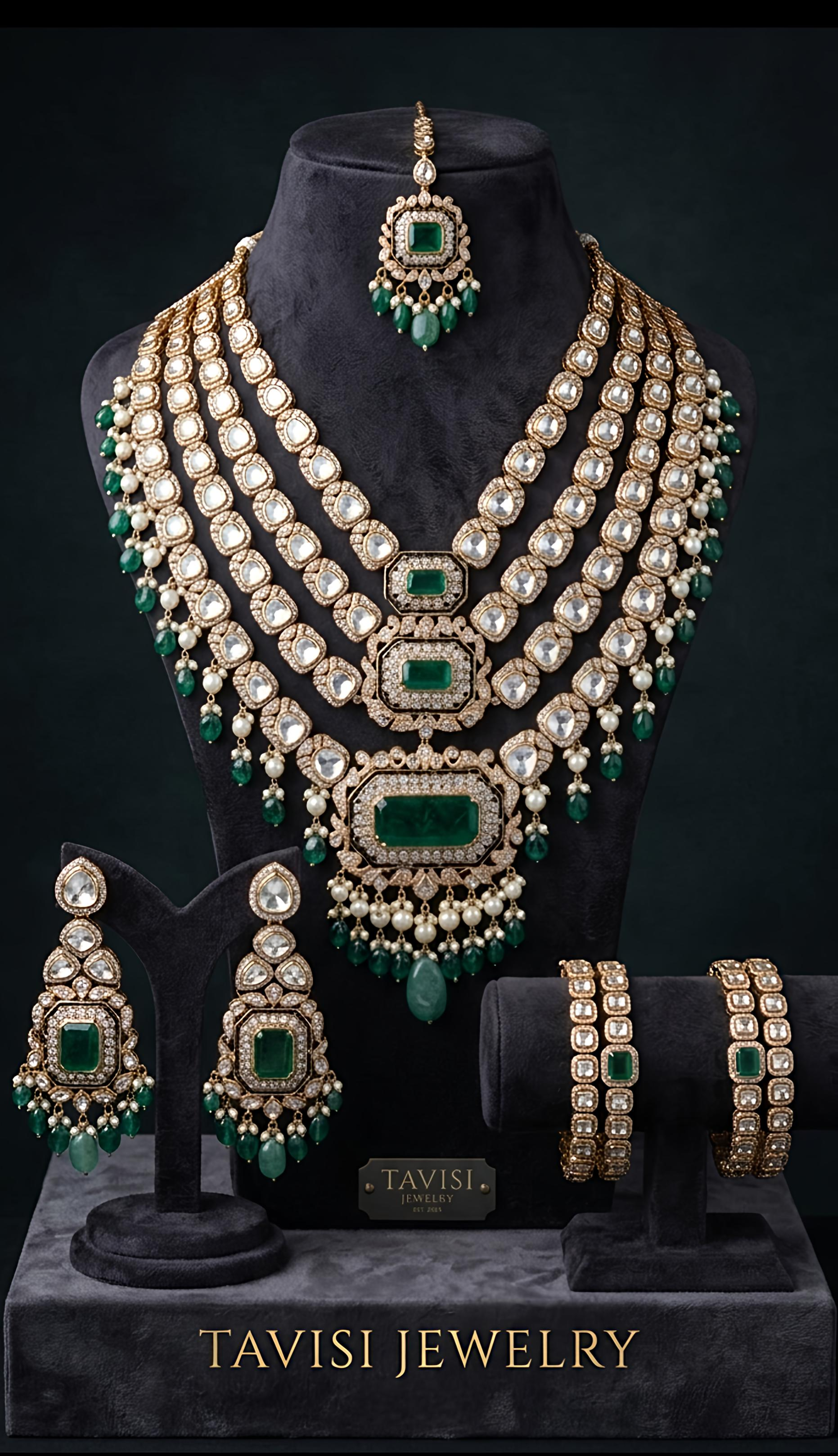 Tavisi premium kundan bridal jewellery collection for weddings
