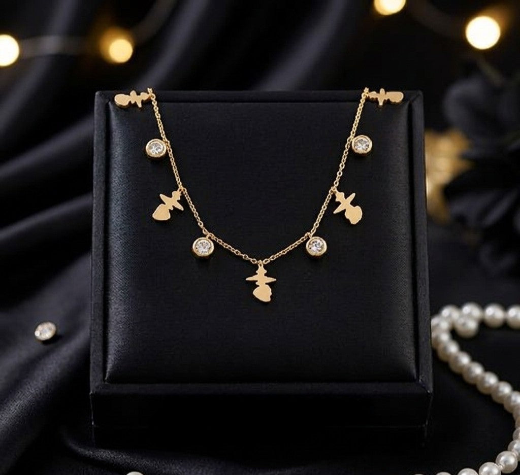 unicorn charm necklace anti tarnish gold
waterproof unicorn necklace stainless steel
gold unicorn charm necklace with crystals
daily wear unicorn necklace lightweight jewellery
anti tarnish unicorn necklace for women
