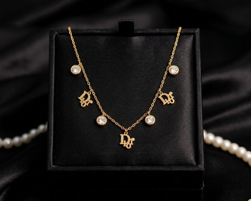 gold dj charm tanmaniya necklace anti tarnish
waterproof dj necklace stainless steel jewellery
trendy letter necklace gold daily wear
anti tarnish dj charm necklace lightweight
gold dj letter necklace with stones
