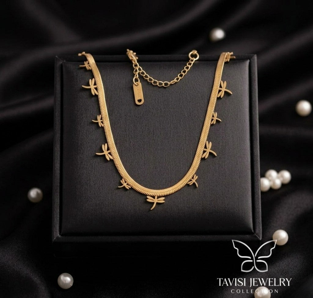dragonfly tanmaniya necklace gold
anti tarnish dragonfly necklace waterproof
minimal dragonfly charm necklace
daily wear gold dragonfly jewellery
elegant dragonfly necklace