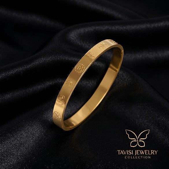 Om Engraved Kada Size  | Anti Tarnish Kada | Tavisi