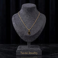 Tavisi Noir Edge Pendant Necklace
