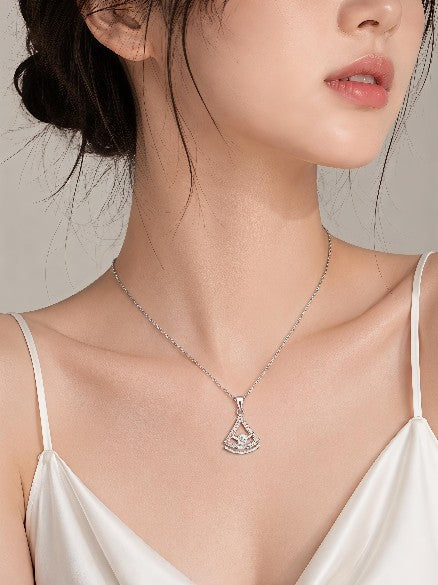 Tavisi Elegant Triangle Stone Pendant Chain | Anti-Tarnish CZ Necklace