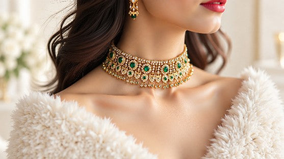Tavisi Jewelry Indian ethnic fashion collection featuring traditional jewellery, sarees, blouses and lehenga choli for women, perfect for weddings, festivals and special occasions