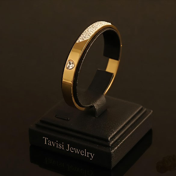 Tavisi Alina Spark AD Bracelet 22K gold plated anti tarnish stainless steel jewellery