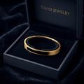 Tavisi Black Bar Classic open free size anti tarnish stainless steel kada for men with waterproof long lasting finish
