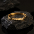 Tavisi Celeste AD gold kada bracelet with 22K gold plating and anti tarnish finish