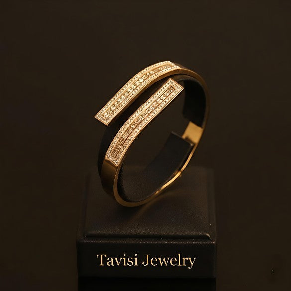 Tavisi Elara AD Bracelet 22K gold plated anti tarnish stainless steel jewellery