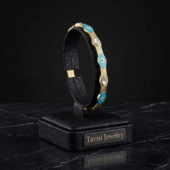 Tavisi Elara Charm Bracelet 22K gold plated anti tarnish stainless steel jewellery