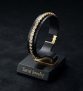 Tavisi Elara Spark gold plated AD stone anti tarnish stainless steel bracelet