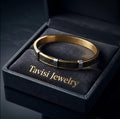 Tavisi black gold open mesh kada anti tarnish long lasting premium shine
