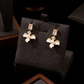 Tavisi Elora pearl bloom anti tarnish gold earrings for women
