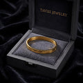 Tavisi Om engraved stainless steel kada size 2.6 with anti tarnish finish and long lasting shine
