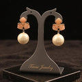 tavisi-peach-floral-pearl-drop-earrings-anti-tarnish-22k-gold